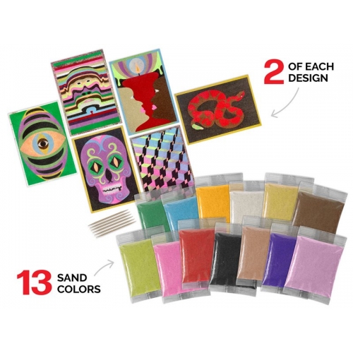 ArtiSands™ Color With Sand - Brain Twisters, Makes 12